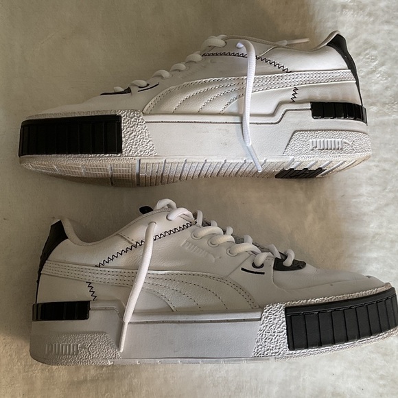 Puma White and Black cali platform - Picture 4 of 6